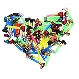 BESPORTBLE 100stücke Bunte Party Krachmacher Tröten Mit Pfeife Lustige Blowouts Noisemaker Für Geburtstag Und Festival Leichte Cheerleading Requisiten Einfach Zu Verwenden Als Partyzubehör