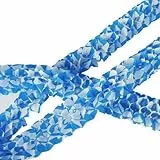 2 Girlanden Mini, Papier Ø 8 cm · 2 m Bayrisch Blau schwer entflammbar