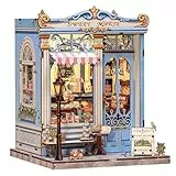 CUTEBEE Book Nook Kit – DIY Puppenhaus Häuser, Miniatur Haus Selber Bauen Bausatz für Erwachsene, 3D Holz Puzzle Buchstütze | Kreativset zur Bücherregal-Deko | Geschenk (Sweet Marie)