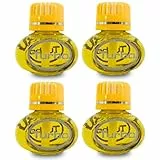 4x Nachfüller á 150ml Lufterfrischer kompatibel mit Poppy Turbo kompatibel mit All Ride 600ml - 4 Stück (Vanille)
