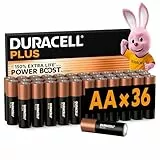 DURACELL Plus AA-Batterien (36er-Pack) – Alkaline-Batterien 1,5 V