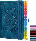 Adressbuch mit farbigen alphabetischen Registerkarten (21,3 x 14,5 cm) – Hardcover-Kontaktorganizer für Website-Passwörter, Telefon, Softwarelizenzen und wichtige Informationen – Blau