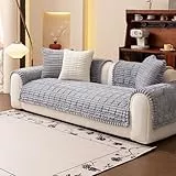 jianyana Sofa überzug Cord Sofabezüge Weich 3cm Dick rutschfest Langlebig Couch-Pad 2 3 4 Sitzer mit Sofakissenbezug Atmungsaktiv Maschinenwaschbar Möbelschutz für Nnordisches Sofa