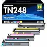 SODFACE TN248 TN 248 TN248XL Kompatibel für Brother MFC-L3760CDW Toner für Brother MFC-L3740CDW DCP-L3560CDW HL-L3240CDW MFC-L3740CDWE DCP-L3560CDW MFC-L8390CDW (Schwarz, Magenta, Gelb, Cyan)