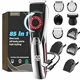 YABIFE Barttrimmer Herren, Elektrischer Bartschneider mit 40 Längeneinstellungen, 240 Min Akkulaufzeit, Wasserdicht, Multigroom für Gesicht, Kopf, Ohren- und Nasenhaare sowie Körperpflege