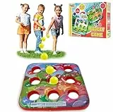 KreativeKraft Ziel-Ball-aufblasbare Kindergeburtstag Spiele, Outdoor Spiele für Kinder Jungen-Mädchen, 3 in Folge Inflatables-Garten-Spielzeug (2 in 1 Zielballspiel)