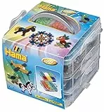 Hama Perlen 6701 Set in der Box mit ca. 6.000 bunten Midi Bügelperlen mit Durchmesser 5 mm, ca. 16 x 15 x 13 cm, 3 Stiftplatten, inkl. Bügelpapier, kreativer Bastelspaß für Groß und Klein