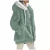 TIMELYE Leichte 3in1 Jacke Damen Winter 3 In 1 Jacke Damen Outdoor Sherpa Jacke Damen wasserdichte Outdoorjacke Damen Herbst Jeansjacke Damen Schwarz