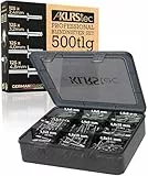 KLRStec Professional Blindnieten Set [500-teilig] Aluminium Popnieten für Nietenzangen, 125 Nieten je Größe 2,4 mm, 3,2 mm, 4,0 mm und 4,8 mm