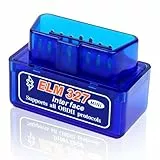 suuosl OBD2 OBD2 Bluetooth OBD2 Diagnosegerät Auto Diagnose Multimarke, OBD-II Motor-Diagnosewerkzeug, für iOS, Android und Windows