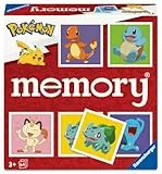 Ravensburger 24853 Memory® Pokémon - Das weltbekannte Gedächtnisspiel mit 32 Kartenpaaren, für 2-8 Pokémon-Fans ab 3 Jahren