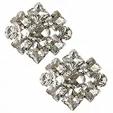 LOVE SHOES 2 Schuhclips Damen Schuhschmuck Silber Strass Schmuck Accessoire für Schuhe Brautschuhe Abendschuhe