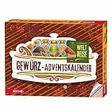 ROTH Gewürz-Adventskalender 2023 gefüllt mit 24 hochwertigen Kräutern und Kochbuch zum Kochen im Advent, Gewürzmischung-Kalender für die Adventszeit