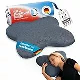 Third of Life Nackenkissen ACAMAR Quickdry, Ergonomisches Seitenschläfer-Kissen, Memory Foam Neck Pillow, Visco-Kopfkissen mit schnelltrocknendem & thermoregulierendem Bezug, HWS Nackenstützkissen
