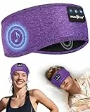 MUSICOZY Schlaf-Kopfhörer, bequeme Kopfband-Kopfhörer für Seitenschläfer – Bluetooth 5.4 kabellose Kopfhörer mit ultradünnen Lautsprechern zum Schlafen, Sport, Reisen, Augenmasken-Design für tiefen