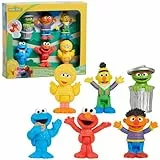 Just Play Sesamstraße Nachbarschaftsfreunde 6er-Pack, 7,6 cm große Sammelfiguren, Kinderspielzeug ab 2 Jahren