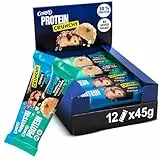 Proteinriegel Corny | Protein Crunchy 12er Mix Pack | 30% Eiweiß | Probier Mischkarton Proteinriegel 12x45g Mixbox