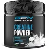 Creatin Pulver - 300 g - Reines Creatin Monohydrat - Optimale Löslichkeit - Vegan - Ohne Zusätze - Pure Powder - German Elite Nutrition