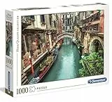 Clementoni 39458 Kanal in Venedig – Puzzle 1000 Teile ab 9 Jahren, buntes Erwachsenenpuzzle mit kräftigen Farben, Geschicklichkeitsspiel für die ganze Familie, schöne Geschenkidee