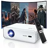 Aurzen Eazze D1 Smart Beamer Heimkino Projektor 4K Unterstützt Full HD 1080P Beamer mit NetfIix Officially & DoIby Audio, Autofokus & Trapezkorrektur, Mini WiFi Bluetooth Video Projektor, Weiß