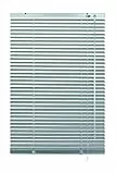 Gardinia Alu-Jalousie, Sicht-, Licht- und Blendschutz, Wand- und Deckenmontage, Alle Montage-Teile inklusive, Aluminium-Jalousie, Silber, 60 x 140 cm (BxH), 33835