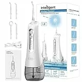 Munddusche Kabellos 4 Reinigungsmodi 4 Jet-Tipps, IPX7 Wasserdicht und USB Wiederaufladbarer Elektrische Zahnreiniger für Reise und Homful, Kieferorthopädischer, Zahnpflege