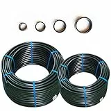 PE Rohr 25mm 25m PN6 (6 Bar) für Bewässerung – PE Wasserleitung für Gartenbewässerung, Beregnungssystem. Verlegerohr für Tropfbewässerung PE Schlauch für Bewässerungssystem unterirdisch u oberirdisch