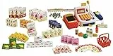 roba Kaufladenzubehör - Ergänzung zu allen Kinderkaufläden - inkl. Kasse, Spielgeld, Einkaufskorb, Lebensmittel Set & Angebotsschilder
