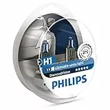 Philips 12258DV Diamond Vision 5000K H1 Auto-Scheinwerfer-Birnen (TwinPackvonBirnen), weiß