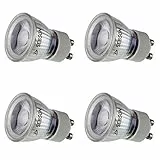 SEBSON LED Lampe GU10 warmweiß 3W 35mm Durchmesser - 4er Set - ersetzt 25W Halogen, GU10 LED Strahler 230V, 250lm, Leuchtmittel Spot 46°, Deckenstrahler ø35 x 47mm