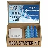 Febreze Programmierbarer Lufterfrischer 3Volution Duftstecker Starter-Kit + 4x Nachfüllflakons Aprilfrisch, Elektrischer Raumduft mit 3 Wechselnden Düftne Zum Bekämpfen Von Gerüchen