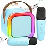Karaoke Maschine Kinder mit 2 Karaoke Mikrofon Kinder: [Neueste] Kinder Karaoke mit 2 Mikrofonen - Karaoke Anlage - Mini Karaoke - Geschenke für Mädchen - Musikinstrumentzubehör Spielzeug