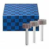 PFERD TOOLS Fächerschleifer-Set F, 3-tlg. | Korund Ø60x30mm Schaft-ø 6mm A60, 80, 120 | 44498005 – für Feinschliff & Finish