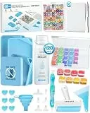 ARTDOT 58 Stück Diamond Painting Zubehör Starter Set, komplettierte Werkzeuge mit Aufbewahrung,Stift,Versiegelungs,Trennpapier,Schiffchen für Diamond Painting Erwachsene, als Geschenk für Anfänger