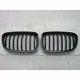 AUTO-STYLE Matt-Schwarze FrontGrills kompatibel mit BMW 1er F20/F21 2012-2015