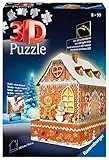 Ravensburger 3D Puzzle 11237 - Lebkuchenhaus Night Edition - LED beleuchtetes Knusperhäuschen als Weihnachtsdeko für Erwachsene und Kinder ab 8 Jahren