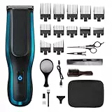 WAHL Self Clip 360 Clipper Kit - Haarschneidemaschine, kabellos, schwarz, 10 Aufsteckkämme, USB-Aufladung, langlebiger Akku, zur Heimanwendung, abwaschbarer Schneidsatz, guter Grip, sehr leicht