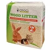 Croci Wood Litter - Pflanzliche Streu für Nagetiere auf Basis von Tannenspänen, 15 lt - 1 kg Format, natürlich und kompostierbar ohne chemische Produkte, super saugfähig, geruchshemmend