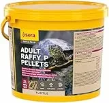 sera Turtle Adult Raffy P Pellets 3,8L (850g) | Hauptfutter für Adulte Carnivore Wasserschildkröten, Schildkrötenfutter | Schildkröten Futter | Proteinreiche Pellets | Wasserschildkröten Futter