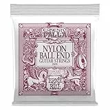 Ernie Ball Ernesto Palla klassische Gitarrensaiten mit Kugelenden, Schwarz und Gold