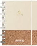 BRUNNEN Schülerkalender (2025/2026) 'Naturality', 1 Seite = 1 Tag, A6, 352 Seiten, Textil-Einband