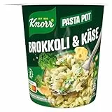 Knorr Pasta Snack Pot Brokkoli & Käse leckere Instant Nudeln fertig in nur 5 Minuten 8x 62 g