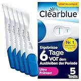 Clearblue Schwangerschaftstest, Ultra Frühe Erkennung, Ergebnisse 6 Tage früher, 5 Tests