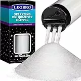LEOBRO Feiner Glitzer, 150 g, weißer feiner Glitzer, ultrafeiner Glitzer, Bastelglitzer für Harzkunst, DIY, Handwerk, Körpernagel-Glitzer, Festival-Glitzer für Weihnachtsdekoration, Weihnachtsglitzer,