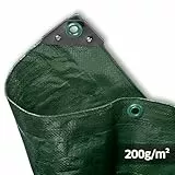 NOOR Abdeckplane SUPER - 200g/m² - 2x3 m - Grün - Allzweckplane für Schutz vor Witterung - Ideal geeignet für Gartenbereich - UV-stabilisiert, beidseitig beschichtet, wasserfest und abwaschbar