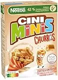 Nestlé CINI MINIS Churros Frühstücks-Cerealien mit 42% Vollkorn-Anteil, 1er Pack (1x360g)