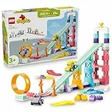 LEGO DUPLO Town Kreative Sprungschanzen mit kleinen Flitzern 3-in-1-Set - Lernspielzeug zur Motorik Förderung - Montessori Spielzeug mit 2 Rennwagen - Geschenk für Kleinkinder ab 3 Jahren - 10478