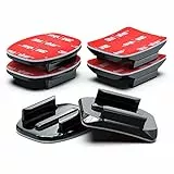 Sametop Klebepads Klebehalterungen 3M Helm Halterung Kleber Gebogene Gerade Kompatibel mit GoPro Hero 13 12 11 10 Max 9 8 7 6 5 4 Session DJI Osmo Action Kameras (6 Stück)