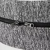 POENVFPO wasserdichte Lauf-Hüfttasche, Wasserabweisender Sportgürtel für Telefon, Verstellbare Größe Zum Joggen, Radfahren, Wandern (Black)