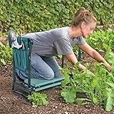 ANGGREK Garten-Kniebank-Werkzeugtasche, 600D-Oxford-Tuch, Werkzeug-Aufbewahrungstasche mit Mehreren Taschen, Kompakt, 30 X 19 cm, Leichter Organizer für Gartenarbeiten von Gärtnern (Green)
